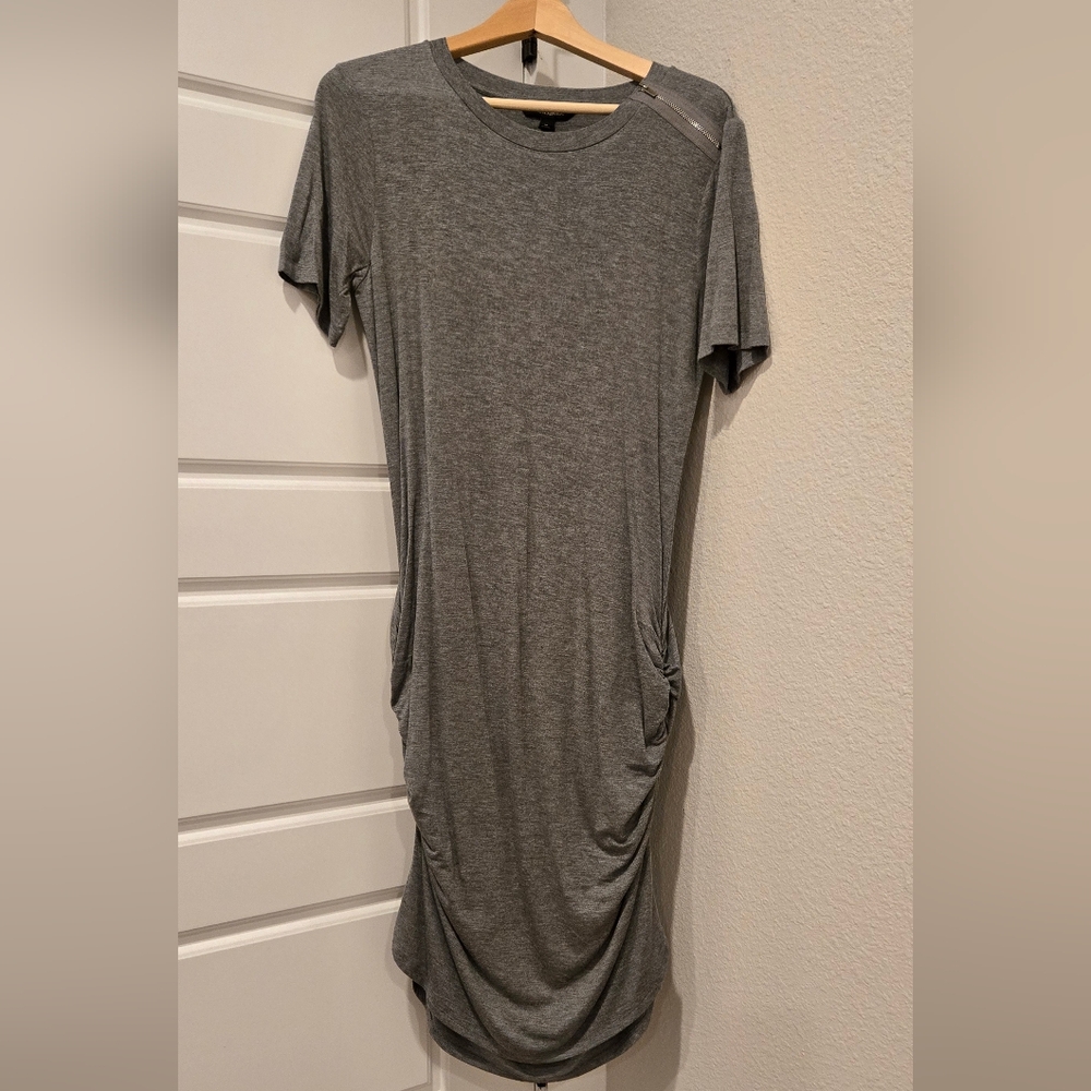 Banana Republic Short Sleeve Ruched Shirt Dress